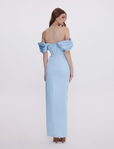 Picture of Laura Long Dress Blue