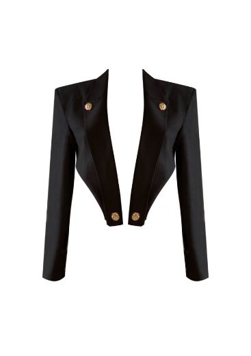 Picture of Eva Crop Blazer Black