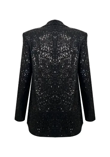 Picture of Isadora Sequin Jacket Black