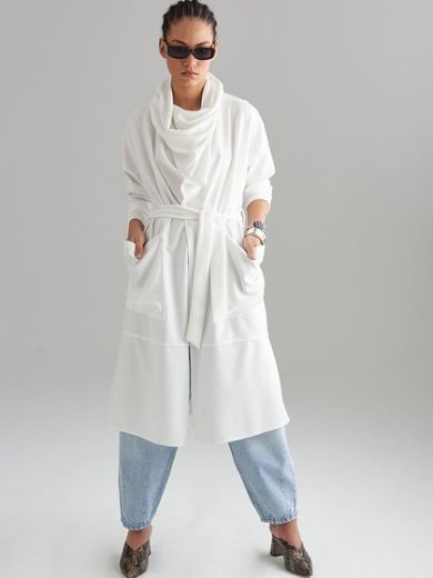 Picture of Long  Jacket with Neck Collar