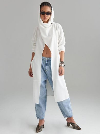 Picture of Long  Jacket with Neck Collar